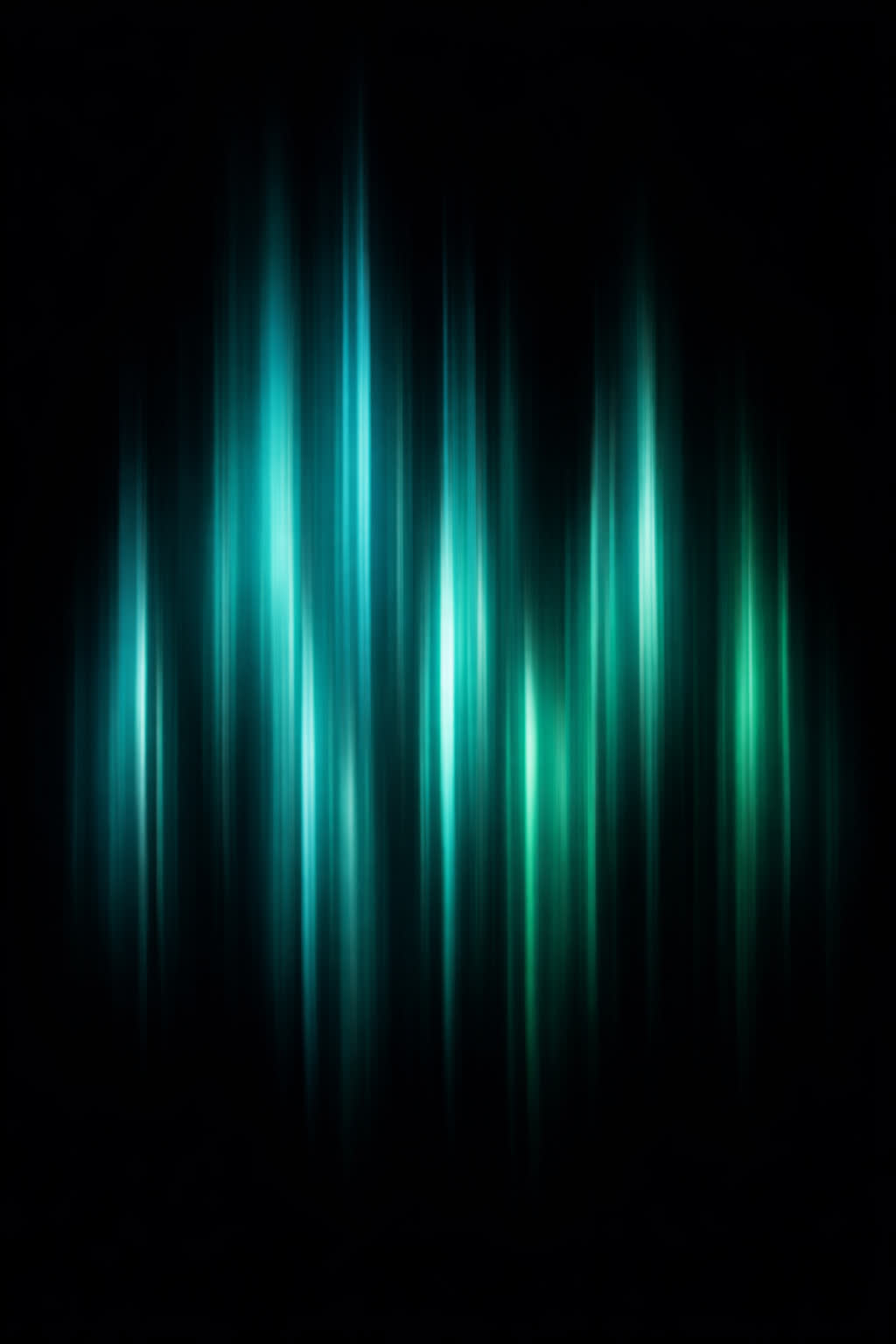 Teal aurora light columns